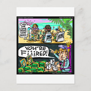 Hawiian Trump Detectives Funny Gifts & Cards Postkarte