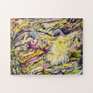 Hawk Abstrakt Art Design Oversified Jigsaw Puzzle
