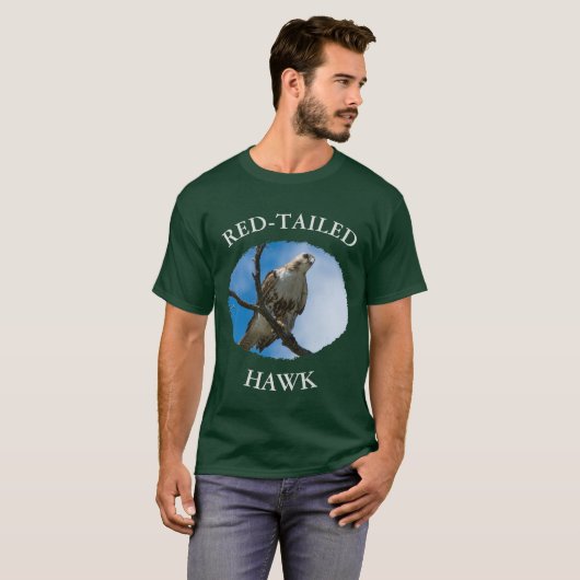 Hawk auf der Jagd Männer Grunddunkel T - Shirt (Vorne ganz)