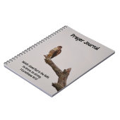Hawk Bird Bible Verse Prayer Notizblock (Linke Seite)