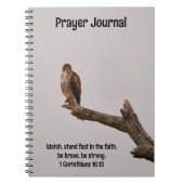 Hawk Bird Bible Verse Prayer Notizblock (Vorderseite)