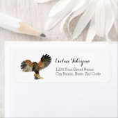 Hawk Bird Nature Watercolor Rücksendeadresse (Insitu)