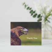 Hawk Danke Postkarte (Stehend Vorderseite)