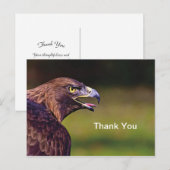 Hawk Danke Postkarte (Vorne/Hinten)