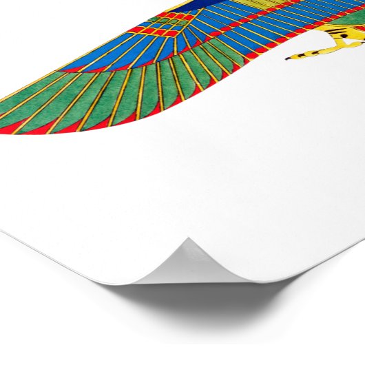 Hawk Emblem Ra egypt antike Pharao Pyramide Gott h Poster (Ecke)