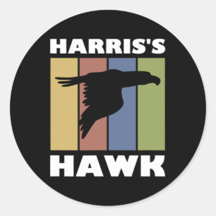 Hawk Falcon Hunter Runder Aufkleber
