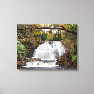 Hawk Falls im Herbst 24"x18" Leinwanddruck