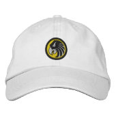 Hawk Head Emblem Bestickte Baseballkappe (Vorderseite)