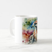 Hawk in serene nature 280824AREF135 - Watercolor Kaffeetasse (Vorderseite Links)
