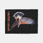 Hawk Kamala Harris für Präsident Fleecedecke (Vorderseite (Horizontal))