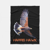 Hawk Kamala Harris für Präsident Fleecedecke (Vorderseite)