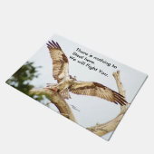 Hawk kämpft gegen Diebe, Doormat Fußmatte (Schrägansicht)