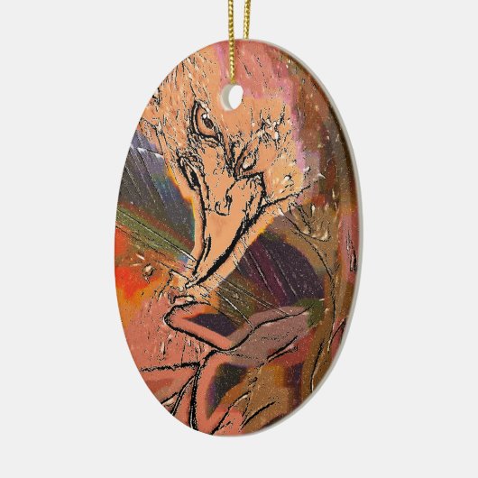 HAWK KERAMIKORNAMENT (Links)