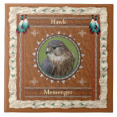 Hawk - Messenger - Keramik Fliese (Vorderseite)
