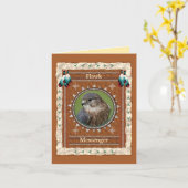 Hawk - Messenger - Kundenspezifische Grußkarte Karte (Gelbe Blume)