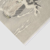 Hawk mit Captive Tree Sparrow von Ohara Koson Seidenpapier (Ausschnitt)