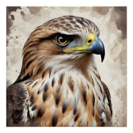 Hawk no 2 Glossy Poster