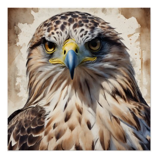 Hawk no 3 Glossy Poster (Vorderseite)