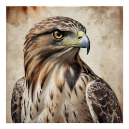 Hawk no 4 Glossy Poster