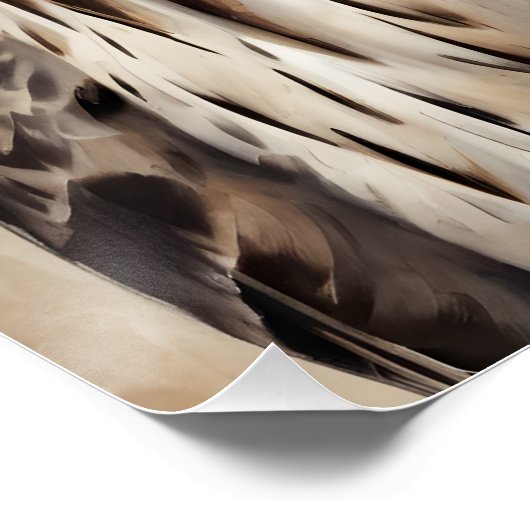 Hawk no 4 Glossy Poster (Ecke)