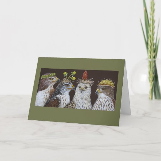 Hawk-Party-Karte Karte (Vorderseite)