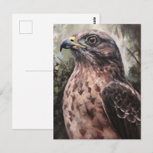 Hawk Postkarte (Vorne/Hinten)