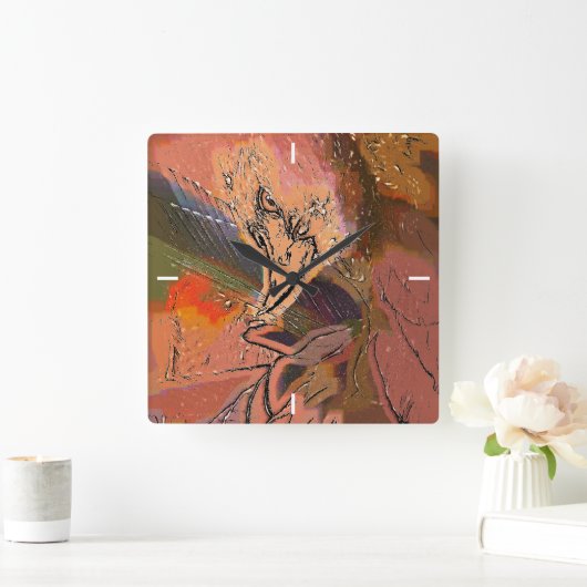 HAWK QUADRATISCHE WANDUHR (Zuhause)