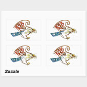 Hawk Rechteckiger Aufkleber (Blatt)