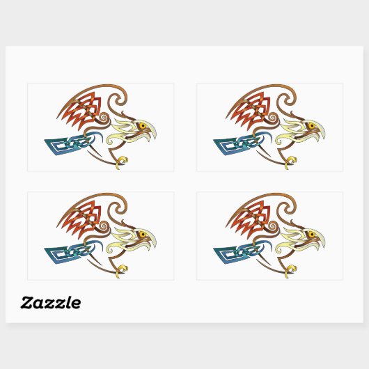 Hawk Rechteckiger Aufkleber (Blatt)