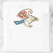 Hawk Rechteckiger Aufkleber (Tasche)