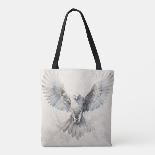 Hawk Tote Bag - Naturlich Inspiriert, individualis Tasche (Rückseite)
