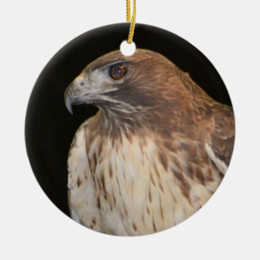 Hawk Totem Keramikornament (Vorne)