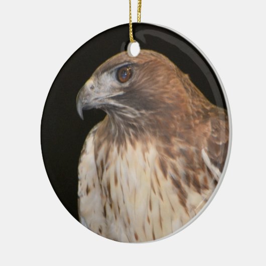 Hawk Totem Keramikornament (Links)