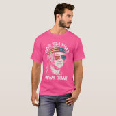 Hawk Tuah Funny 2024 4. Juli Meme T-Shirt (Vorne ganz)
