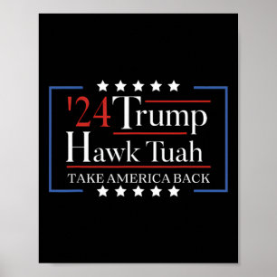 Hawk Tuah Funny holen Amerika zurück Poster