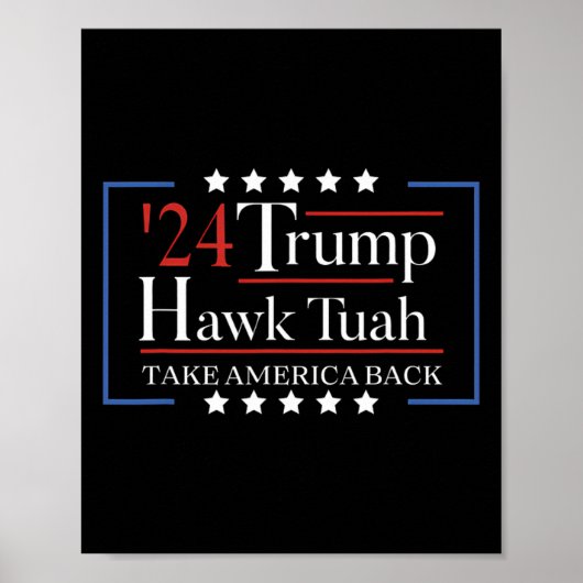 Hawk Tuah Funny holen Amerika zurück Poster (Vorne)