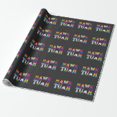 Hawk Tuah Funny LGBTQ Rainbow Flag Ally Trans Geschenkpapier (Ungerollt)