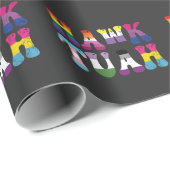 Hawk Tuah Funny LGBTQ Rainbow Flag Ally Trans Geschenkpapier (Rolleneckpunkt)