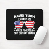 Hawk Tuah Funny Viral Spaß Meme Video Girl 24 Tua Mousepad (Mit Mouse)