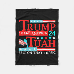 Hawk Tuah Funny Viral Spaß Meme Video T-Shirt Girl Fleecedecke