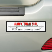 Hawk Tuah Girl Marry Me Autoaufkleber (Auf Auto)