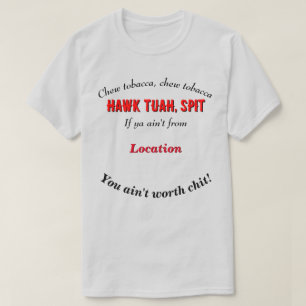 Hawk Tuah Personalisierte benutzerdefinierbare Pos T-Shirt