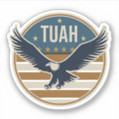 Hawk Tuah Sunset Aufkleber (Vorderseite)