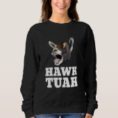 Hawk Tuah Ziege Spit auf diesem Thang Sweatshirt (Vorderseite)