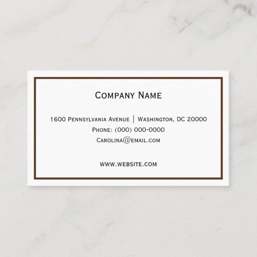 Hawk Visitenkarte (Rückseite)