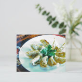 Hawker Food Postkarte (Stehend Vorderseite)