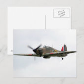 Hawker Hurricane Mk1 Postkarte (Vorne/Hinten)