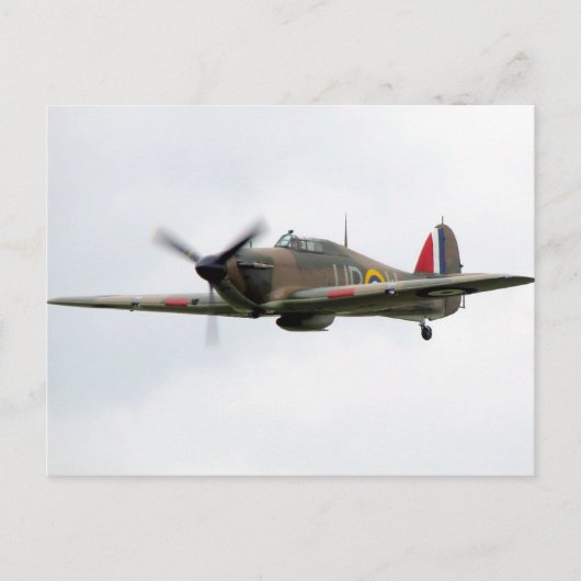 Hawker Hurricane Mk1 Postkarte (Vorderseite)