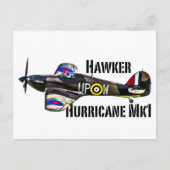 Hawker Hurricane Mk1 Postkarte (Vorderseite)