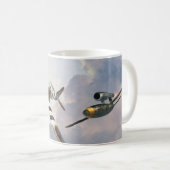 ”Hawker Tempest vs. V1"mug Kaffeetasse (VorderseiteRechts)